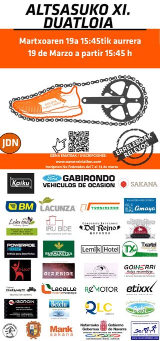 Abiertas inscripciones XI Duatl&oacute;n de Alsasua
